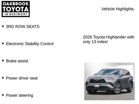 Certified 2026 Toyota Highlander XLE AWD/4WD image 6