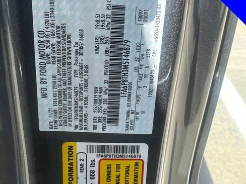 Used 2021 Ford Mustang Premium w/ Equipment Group 201A RWD image 12