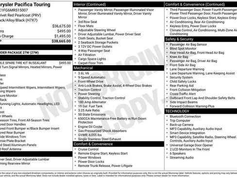 Used 2021 Chrysler Pacifica Touring FWD image 2