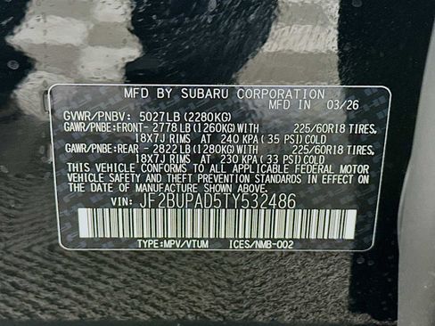 New 2026 Subaru Outback Premium AWD/4WD image 29