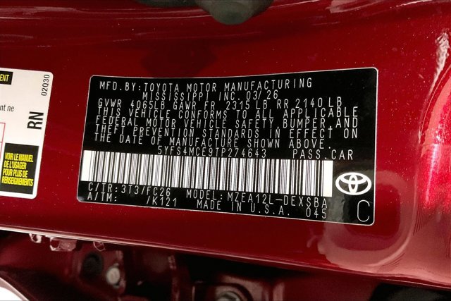 Certified 2026 Toyota Corolla SE FWD image 44