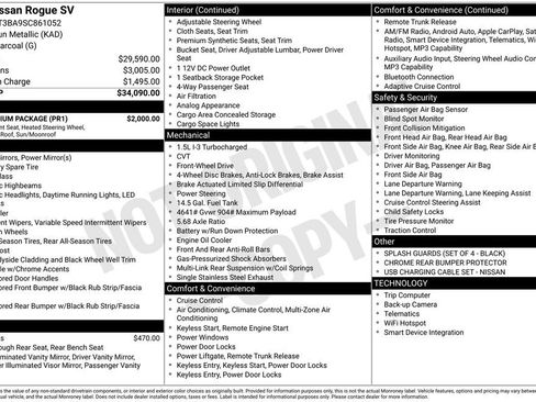 Used 2025 Nissan Rogue SV w/ SV Premium Package image 5