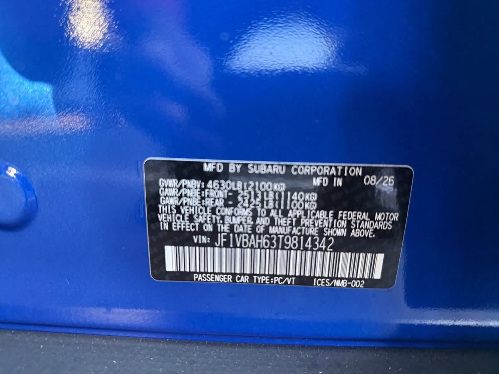 New 2026 Subaru WRX Premium AWD/4WD image 25