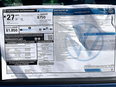 New 2026 Volkswagen GTI SE image 19