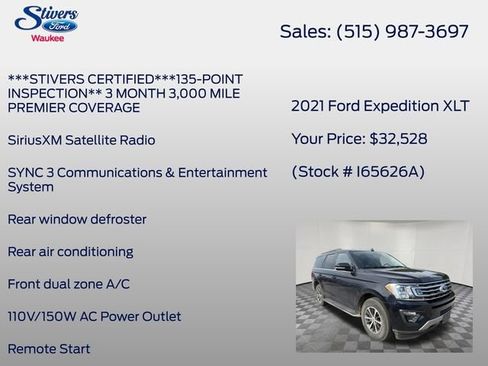 Used 2021 Ford Expedition XLT AWD/4WD image 28