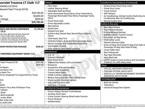 Used 2018 Chevrolet Traverse LT FWD image 9