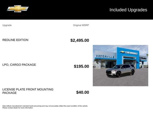 Certified 2021 Chevrolet Traverse Premier w/ Redline Edition FWD image 5