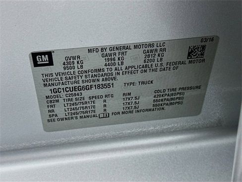 Used 2016 Chevrolet Silverado 2500 W/T image 17