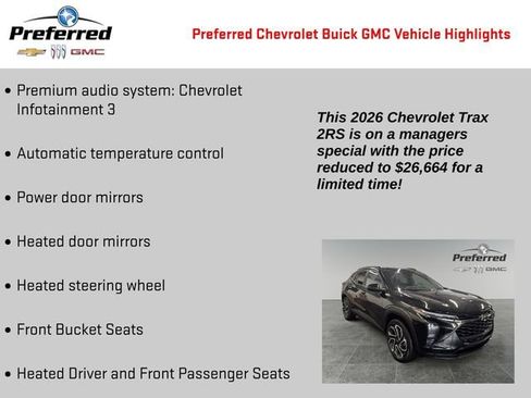 Used 2026 Chevrolet Trax RS w/ Driver Confidence Package FWD image 4