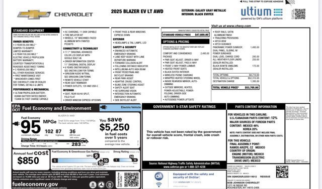 Used 2025 Chevrolet Blazer EV LT AWD/4WD image 27