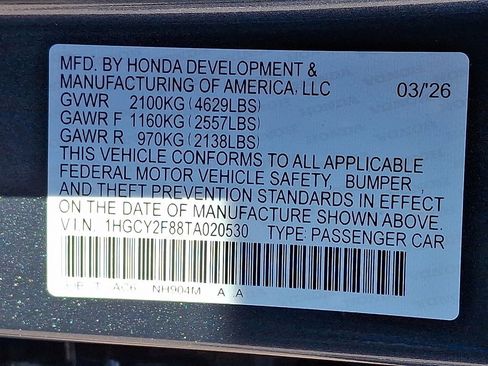 New 2026 Honda Accord Touring image 19