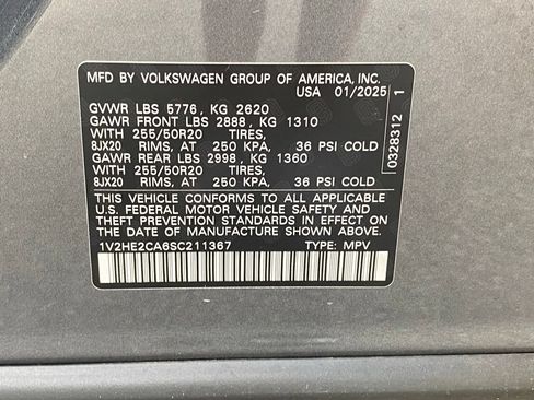 Used 2025 Volkswagen Atlas Cross Sport SE AWD/4WD image 31