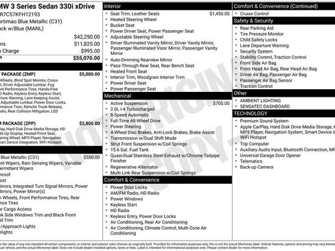 Used 2019 BMW 330i xDrive Sedan w/ M Sport Package image 2