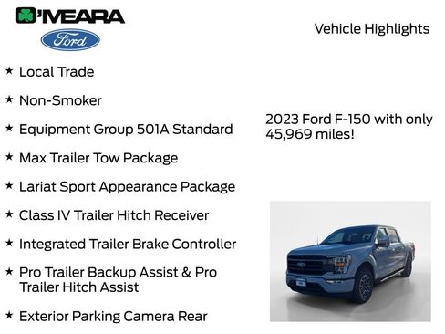 Used 2023 Ford F150 Lariat w/ Max Trailer Tow Package image 8