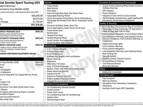New 2026 Buick Envista Sport Touring w/ Convenience I Package FWD image 4