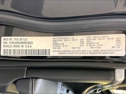 Used 2022 Jeep Grand Cherokee L Limited w/ Luxury Tech Group II image 37