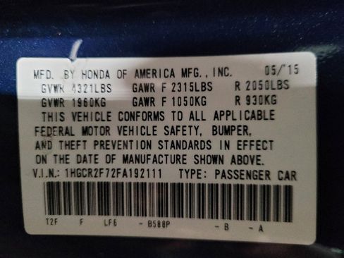 Used 2015 Honda Accord EX image 33