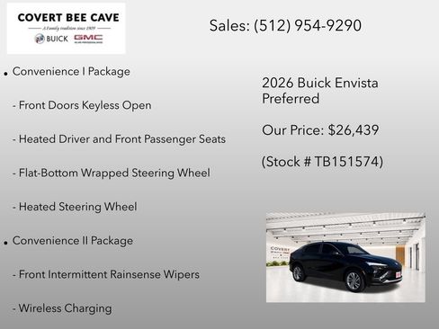 New 2026 Buick Envista Sport Touring w/ Convenience I Package FWD image 13