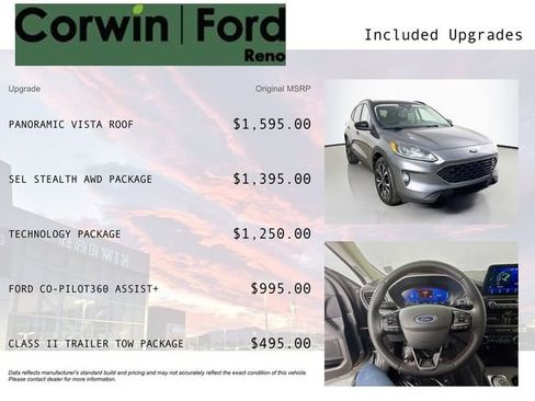 Certified 2022 Ford Escape SEL w/ SEL Stealth AWD Package image 3