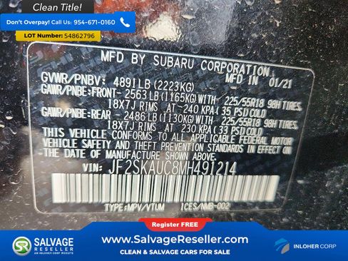 Used 2021 Subaru Forester Limited w/ Popular Package #3 AWD/4WD image 17