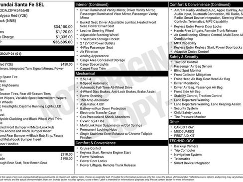 Certified 2023 Hyundai Santa Fe SEL AWD/4WD image 12