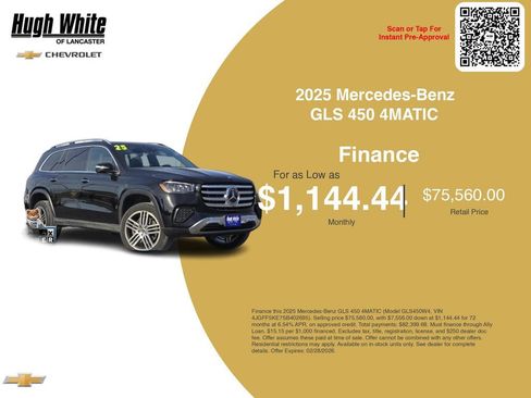 Used 2025 Mercedes-Benz GLS 450 4MATIC image 3