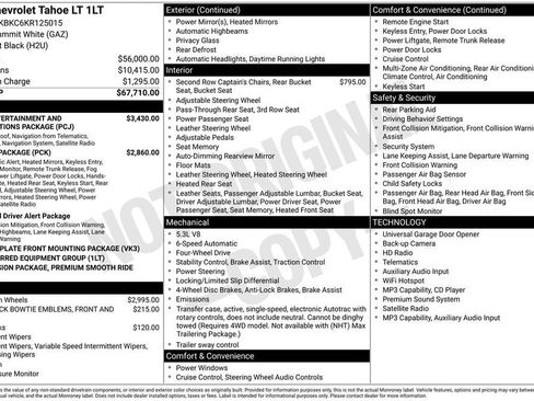 Certified 2019 Chevrolet Tahoe LT AWD/4WD image 11