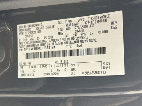 Used 2018 Ford F150 XL w/ Equipment Group 101A Mid AWD/4WD image 12