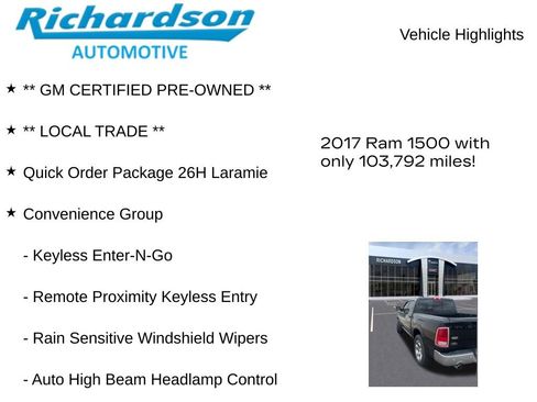 Used 2017 RAM 1500 Laramie w/ Convenience Group AWD/4WD image 11