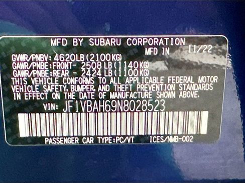 Used 2022 Subaru WRX Premium AWD/4WD image 26