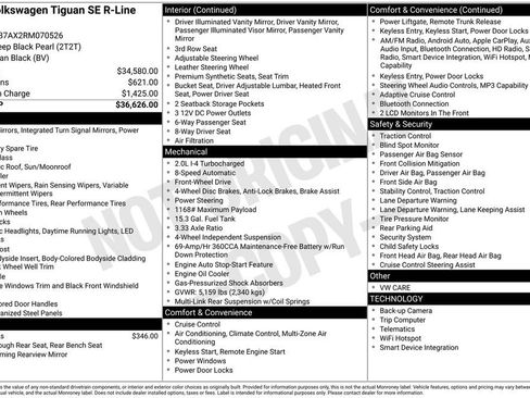 Certified 2024 Volkswagen Tiguan SE R-Line FWD image 33