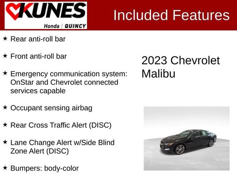 Used 2023 Chevrolet Malibu LT w/ Driver Confidence Package FWD image 3