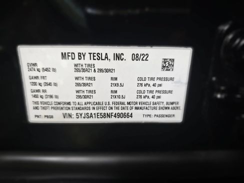 Used 2022 Tesla Model S AWD/4WD image 14