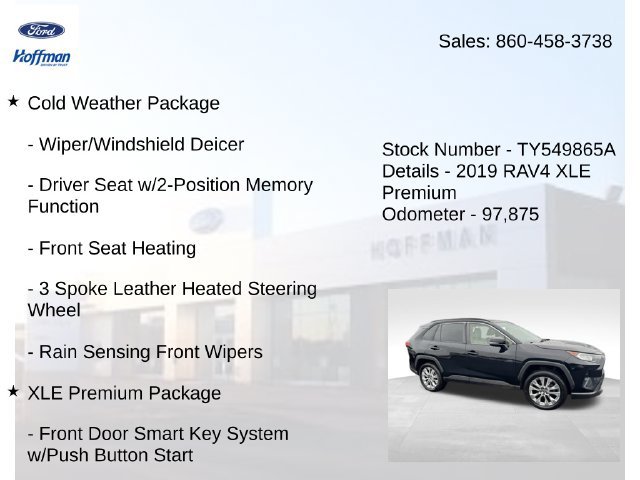 Used 2019 Toyota RAV4 XLE Premium w/ Cold Weather Package AWD/4WD image 5