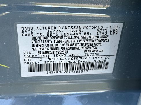 New 2026 Nissan Sentra SV w/ SV Convenience Package image 26