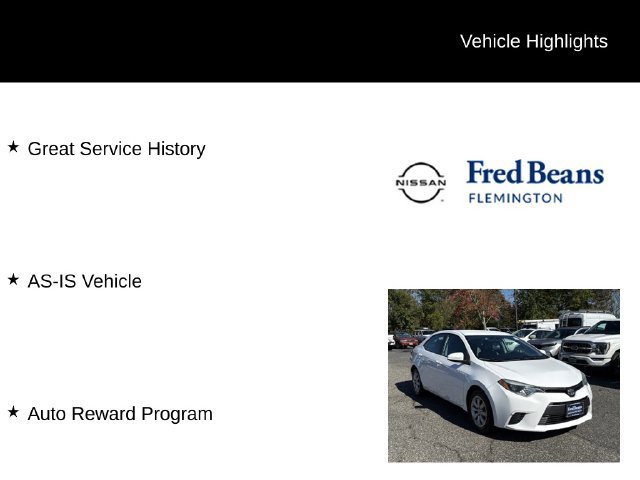 Used 2015 Toyota Corolla LE FWD image 5