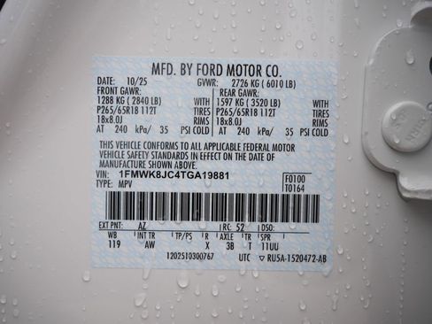 New 2026 Ford Explorer Tremor w/ Tremor Ultimate Package AWD/4WD image 27