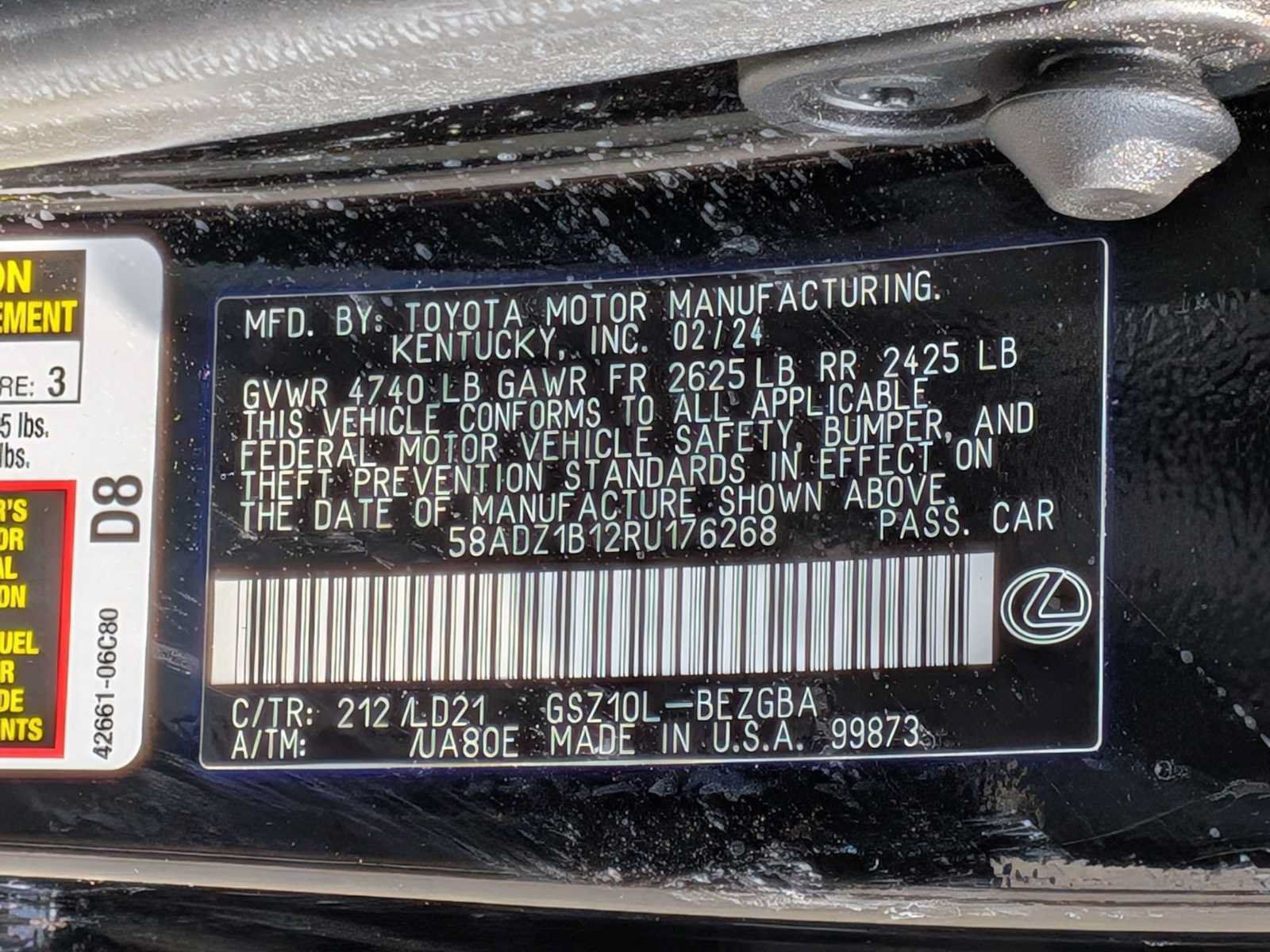 Used 2024 Lexus ES 350 w/ Premium Package FWD image 37