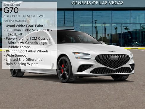 New 2026 Genesis G70 3.3T Sport Prestige RWD image 3
