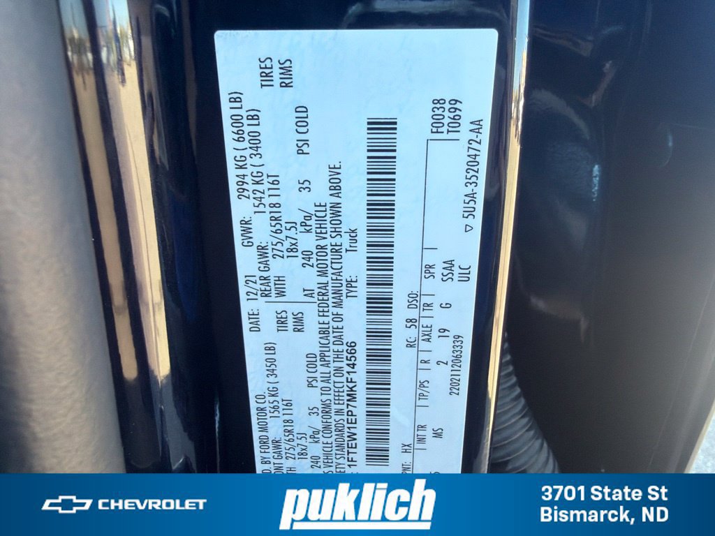 Used 2021 Ford F150 XLT w/ Equipment Group 302A High AWD/4WD image 33