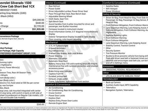 Used 2025 Chevrolet Silverado 1500 Custom image 3