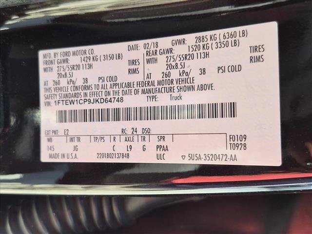 Used 2018 Ford F150 XL w/ Equipment Group 101A Mid RWD image 16