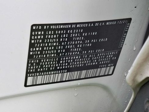 Used 2022 Volkswagen Tiguan SE AWD/4WD image 27