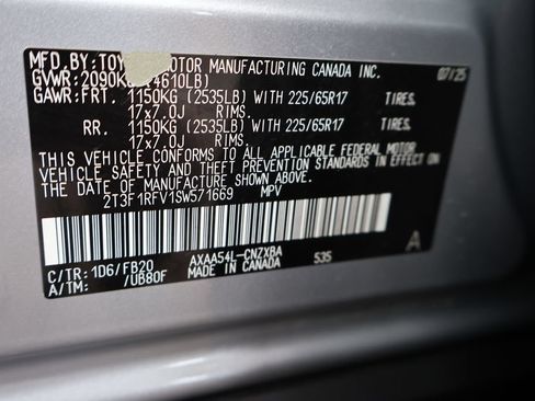 Certified 2025 Toyota RAV4 LE AWD/4WD image 62