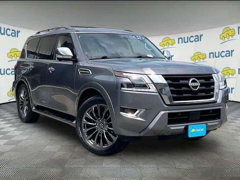 Used 2023 Nissan Armada Platinum w/ Captain's Chairs Package AWD/4WD image 1