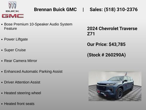 Certified 2024 Chevrolet Traverse Z71 w/ Enhanced Driving Package AWD/4WD image 12