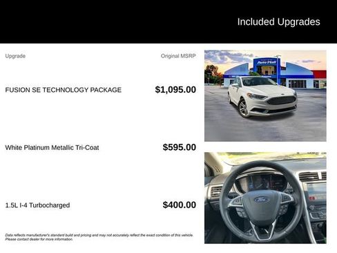 Used 2018 Ford Fusion SE w/ Fusion SE Technology Package FWD image 7