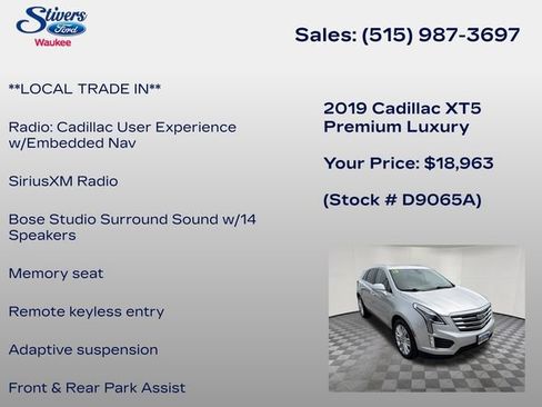 Used 2019 Cadillac XT5 Premium Luxury AWD/4WD image 16