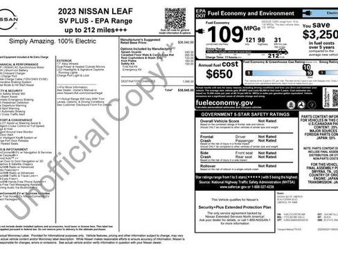 Used 2023 Nissan Leaf SV Plus image 3