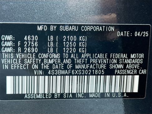 Used 2025 Subaru Legacy Premium image 28